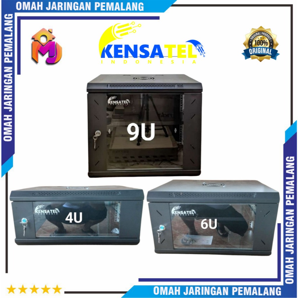 Rak Server Internet Mini WallMount 4U 6U 9U 12U Kensatel /RAK SERVER FIBEROPTIK