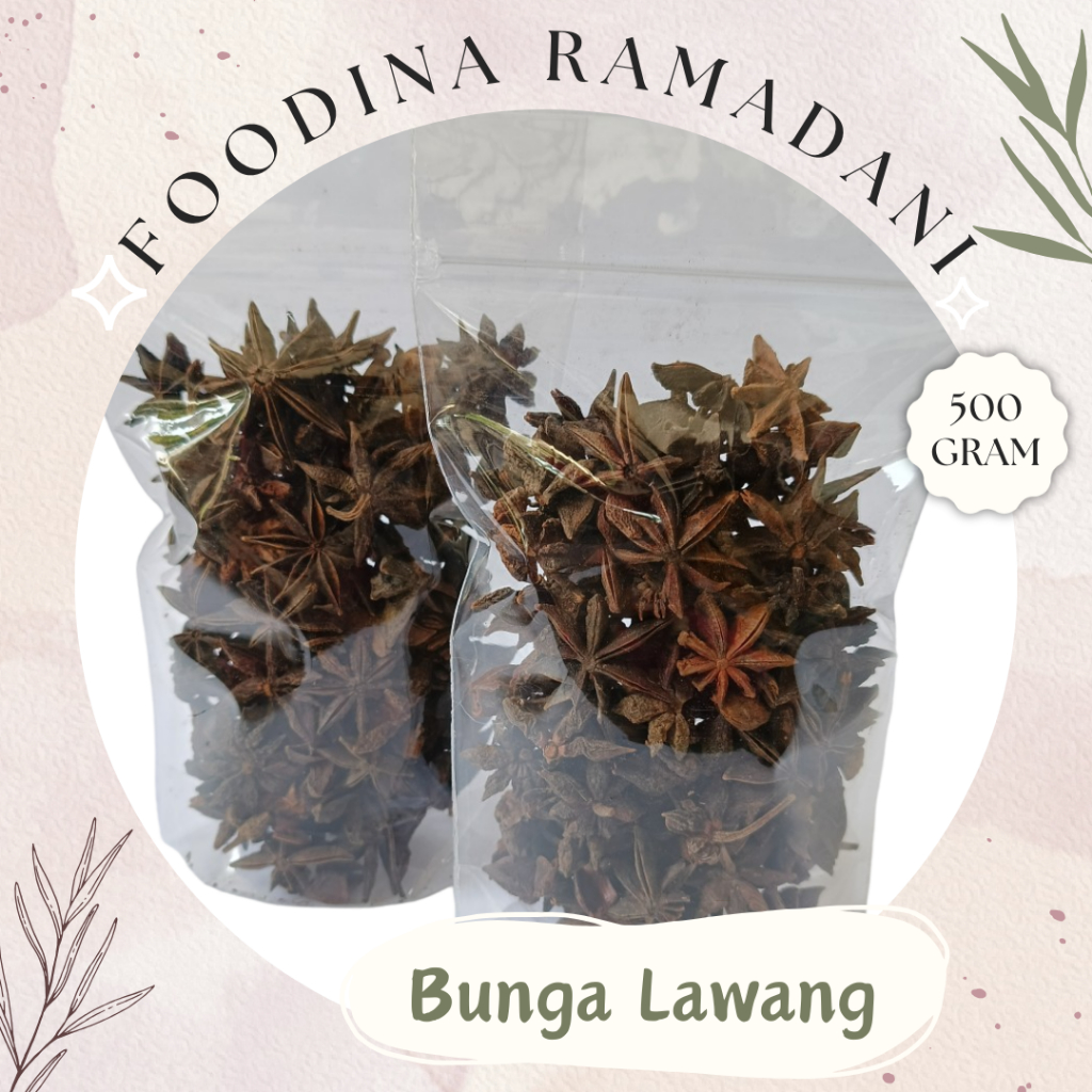 

BUNGA LAWANG Kembang Pekak - Star Aniseeds [ 500gr ] Harga Per 0,5 Kg