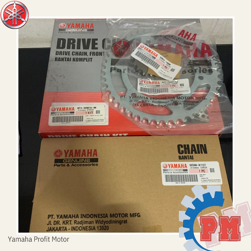 BT3-W001A-00 GEAR GIR SET VIXION R ASLI ORI YAMAHA