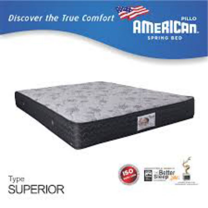 spring bed american pillo tipe superior