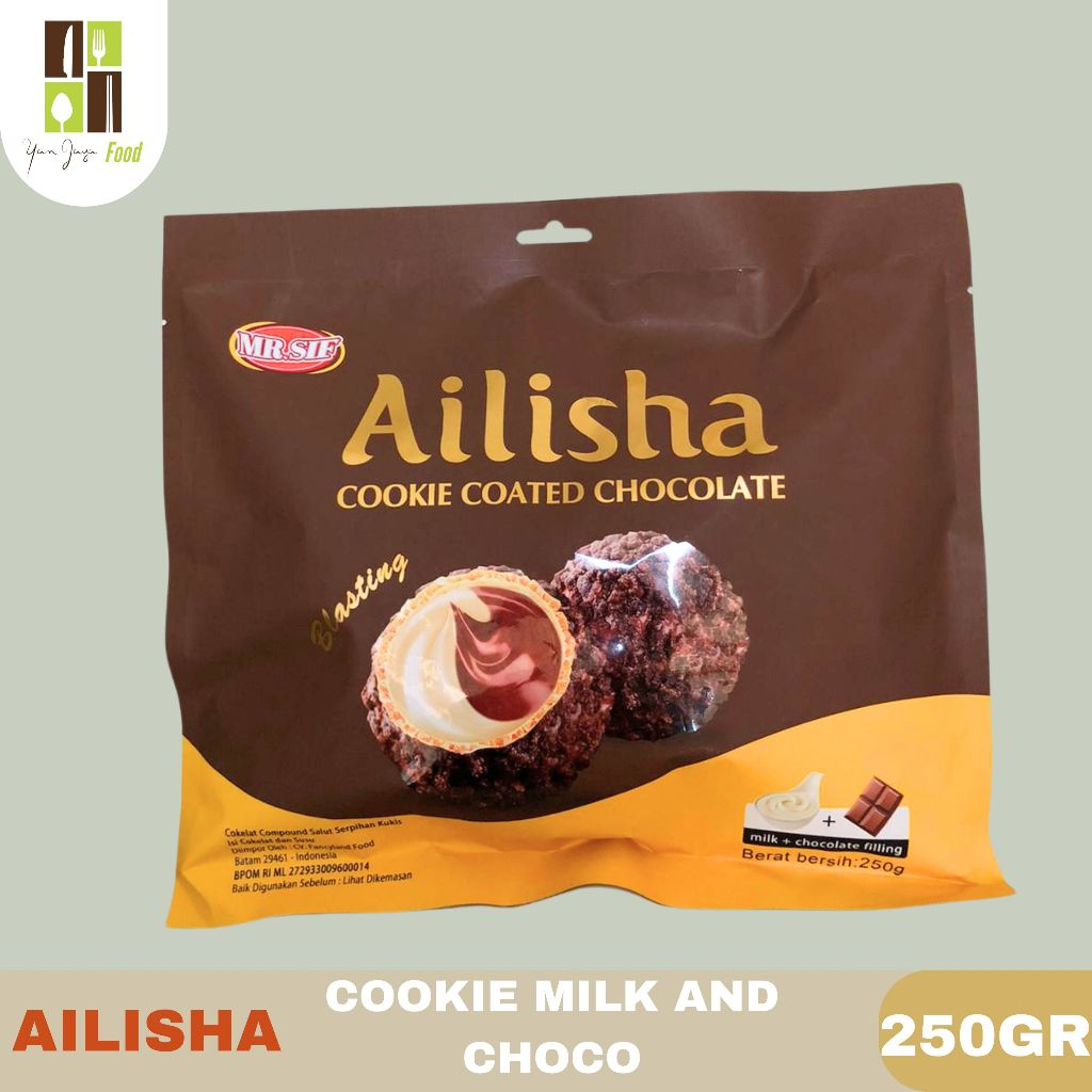 

Ailisha Coated Cookies Choco Ball Snack Impor Kemasan 250gr