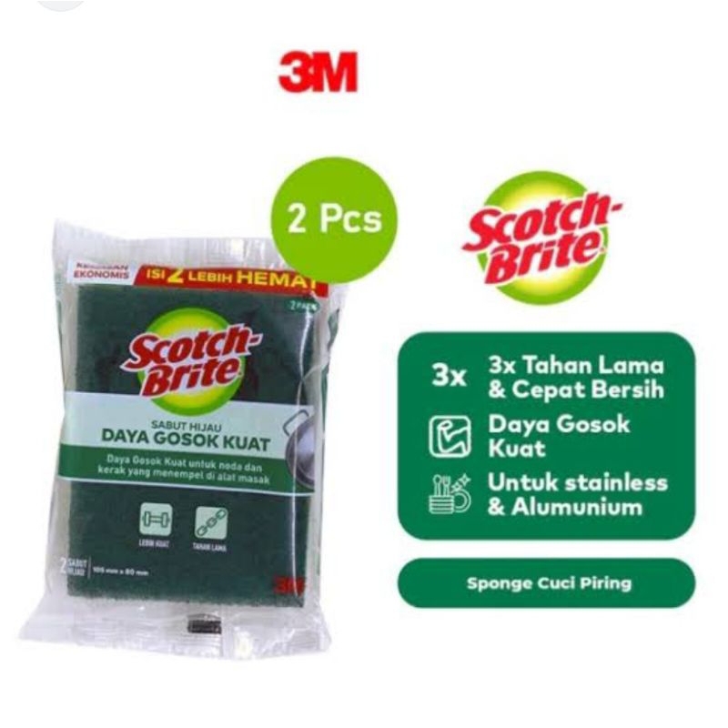 SCOTCH BRITE SABUT SPON CUCI PIRING
