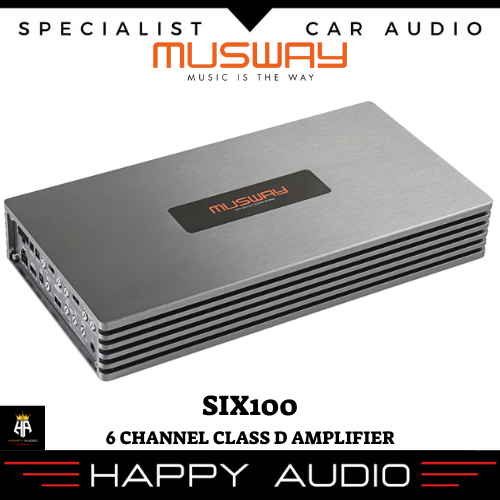 Power Amplifier 6 Channel MUSWAY SIX100 6-Channel Full Range Class D Amplifier ORIGINAL BERGARANSI R