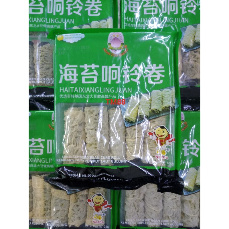 

KEMBANG TAHU RUMPUT LAUT GULUNG/FRIED SEAWEED BEAN CURD ROLL XIAN TOU BRAND