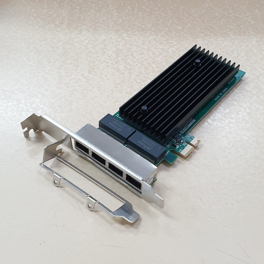 LAN Card PCIE PCI Express Quad Gigabit RJ45 LAN Server NIC Intel JL82575