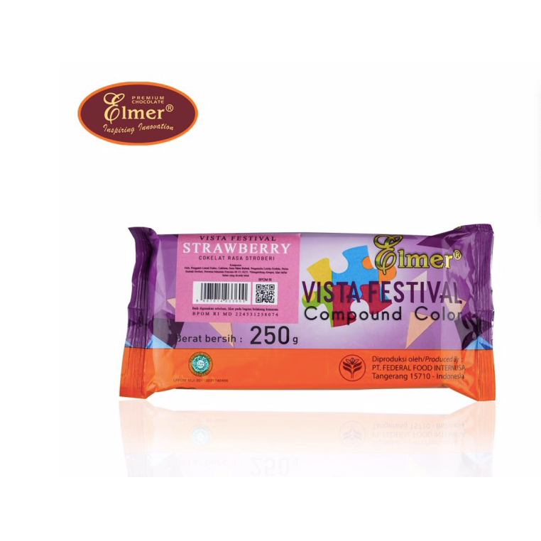 

COKLAT ELMER VISTA STRAWBERRY 250GR