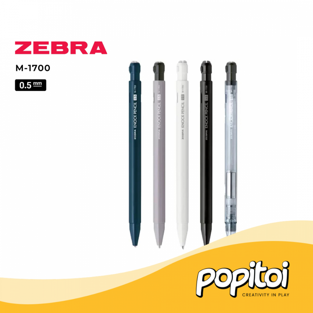 

Zebra M-1700 Knock Mechanical Pencil 0.5 mm Pensil Mekanik Cetek Gambar