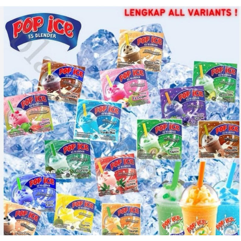 

POP ICE ALL VARIAN RASA CEPAT SAJI 1 RCG 10 SACHET KEMASAN 25GR MURAHH