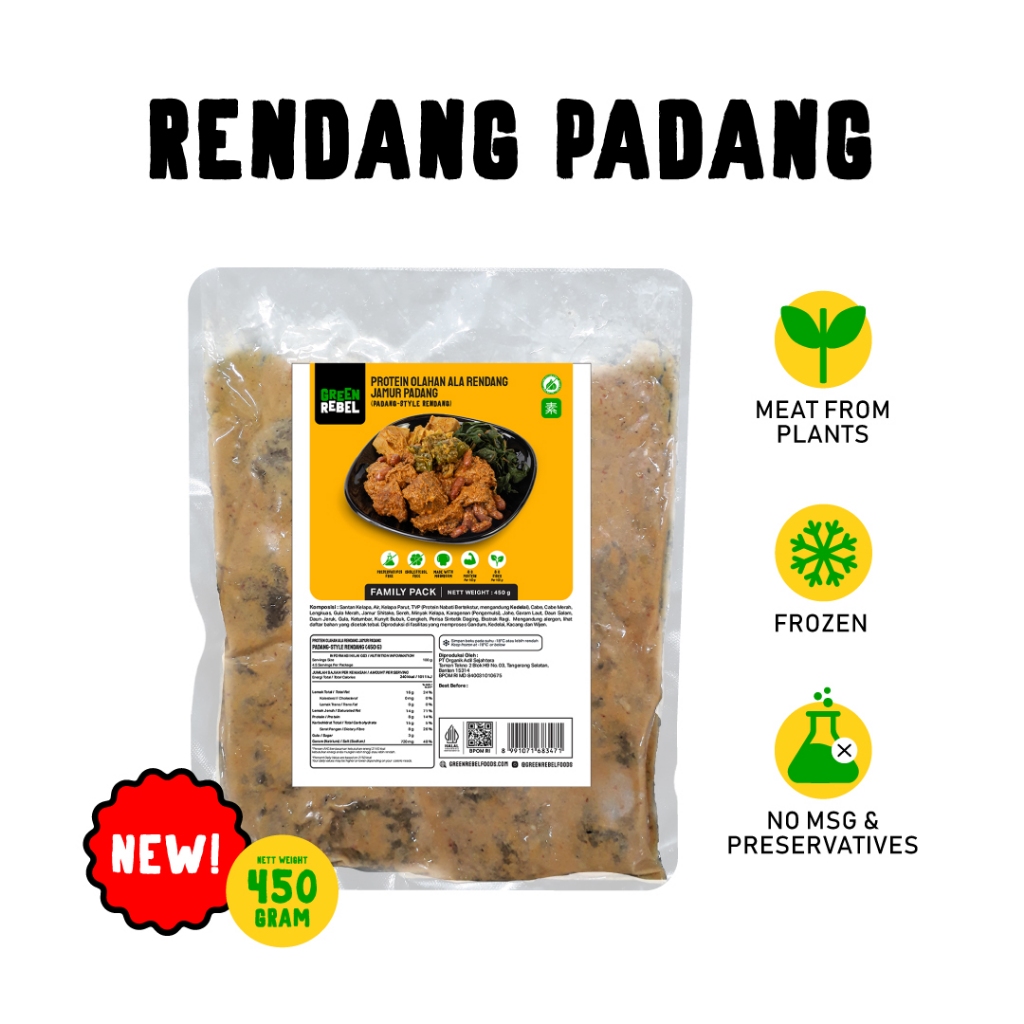

Green Rebel Rendang Padang Family Pack 450 gram | Vegan Rendang