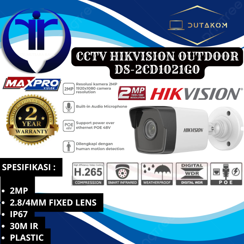 CCTV HIKVISION OUTDOOR DS-2CD1021G0