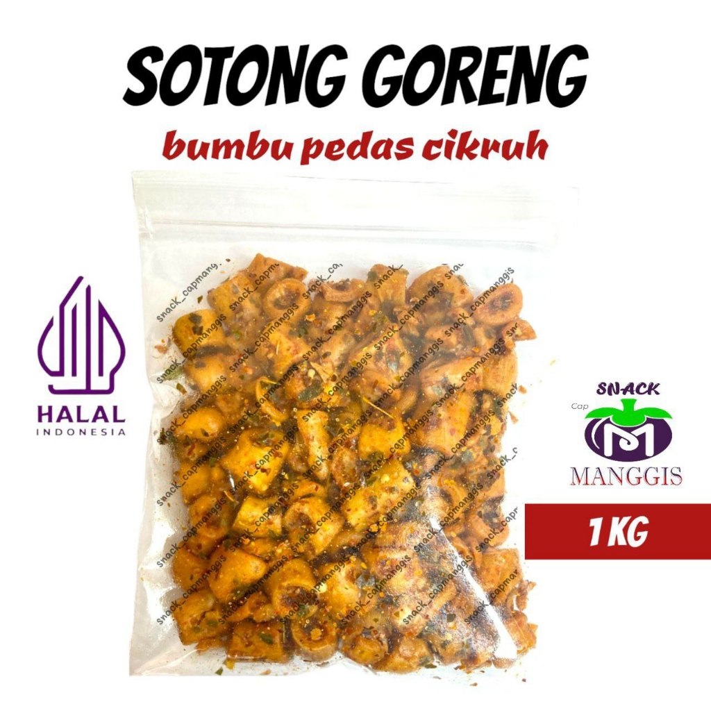 

Sotong Goreng Bumbu Cikruh Pedas / 1 Kg / Manggisraya