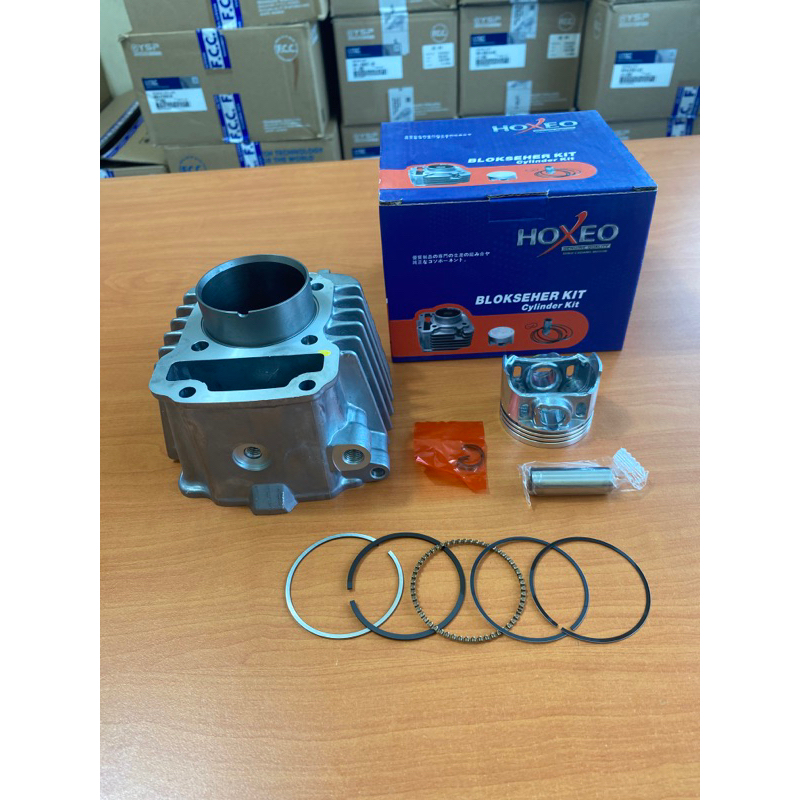 (HOXEO) Blok Seher Assy Revo 110 PGM Fi KWW/KWB / Blok Cylinder Kit Blade / Asli