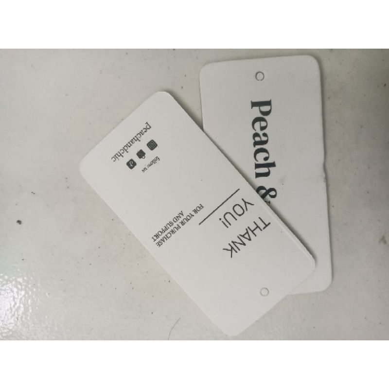 

Hangtag satuan ukuran 1.5×3.5cm