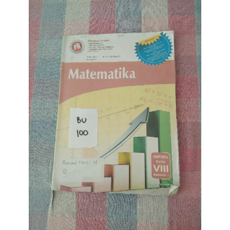

MATEMATIKA SMP/MTS KELAS VIII(BU100)