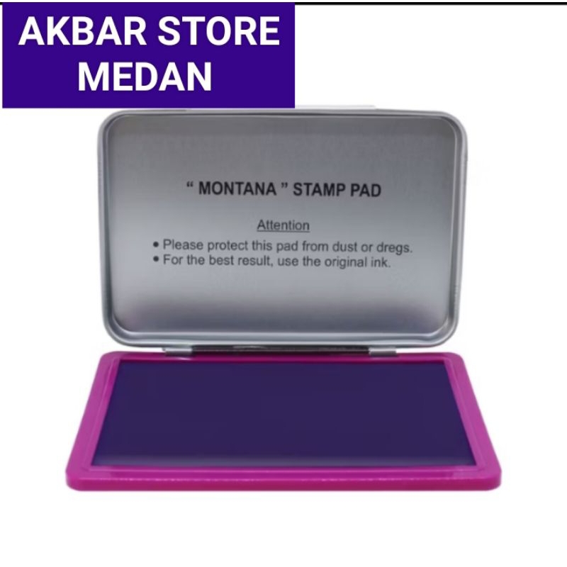 

bantalan stempel Montana ( sudah terisi tinta warna violet )