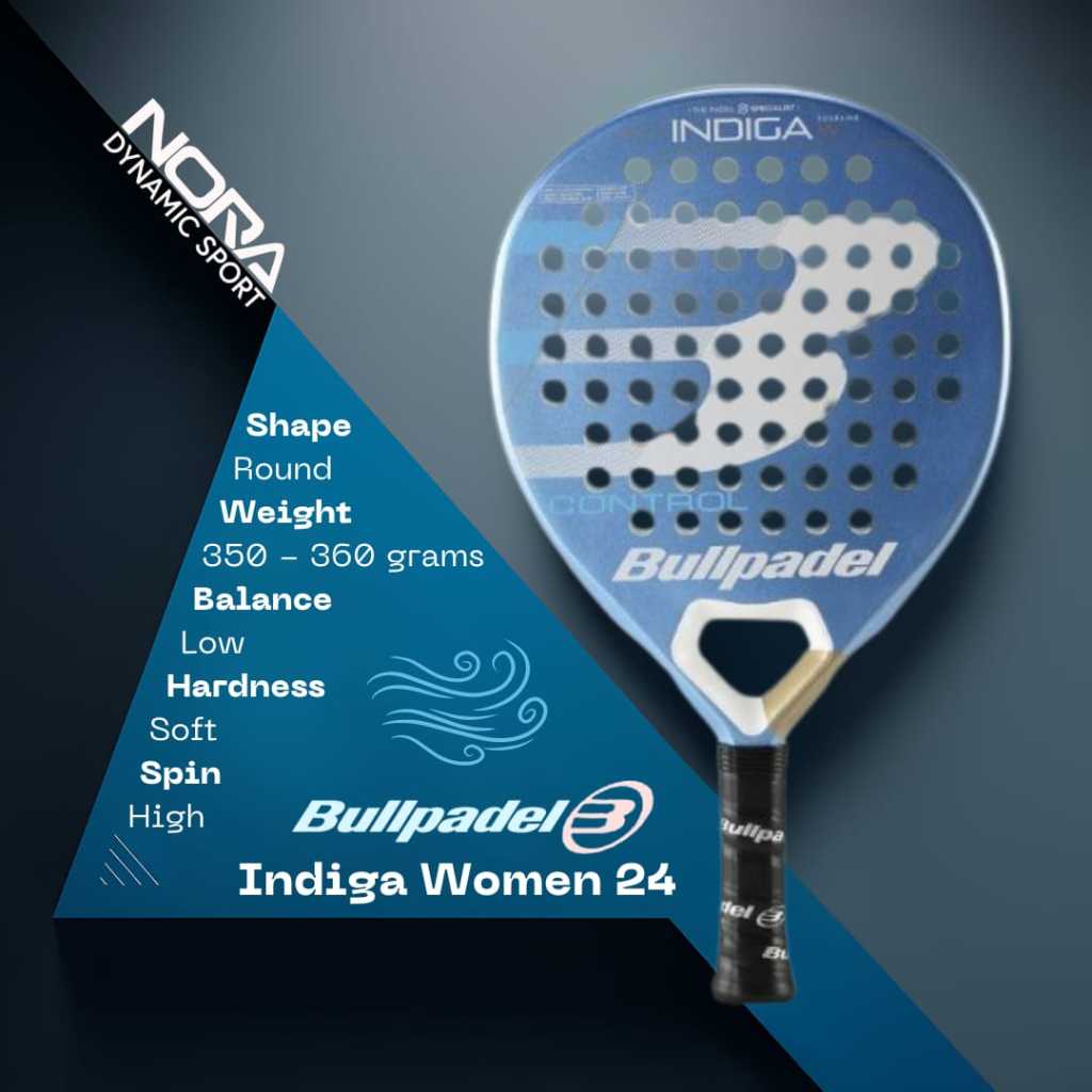 Bullpadel Indiga Woman 2024 Raket Padel Rackets NORA DYNAMIC STORE