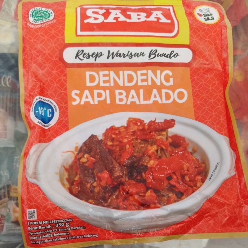 

Saba dengdeng sapi balado 350gr
