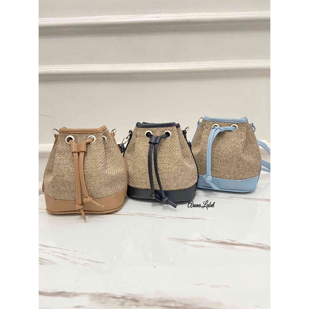 Prisa-Tas selempang serut wanita/Tas Serut wanita/Tas kanvas/Tas korean style