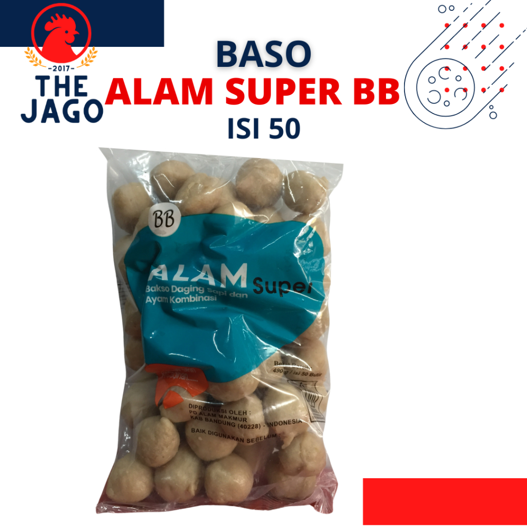 

Alam Super BB Urat Polos Isi 50 Baso Sapi Asli Original