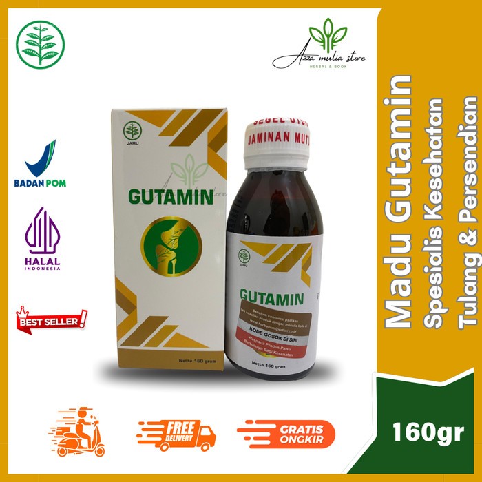 Madu GUTAMIN Asli Obat Herbal Nyeri Sendi Bengkak Rheumatik -Gutamin