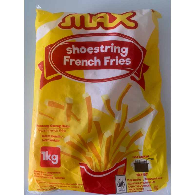 

max shoestring french fries1kg