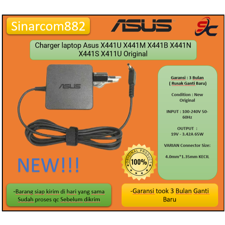 Charger laptop Asus X441U X441M X441B X441N X441S X411U Original