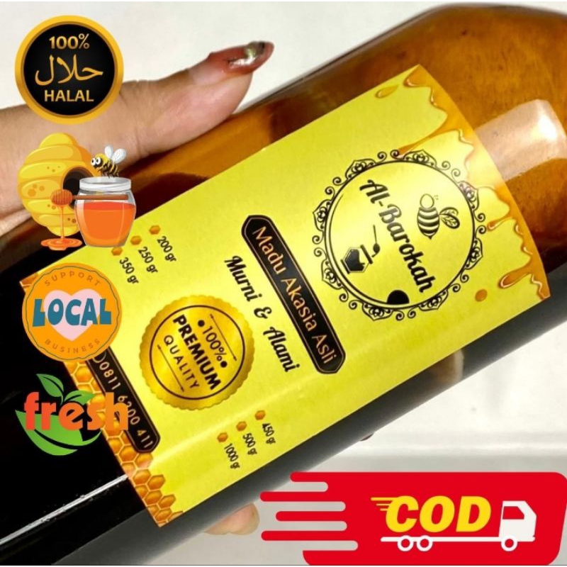 

[250gr]MADU AKASIA AL BAROKAH MURNI RAW HONEY MADU MENTAH