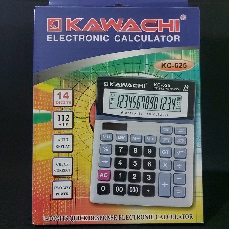 

Kalkulator 14 Digits Kawachi KC-625