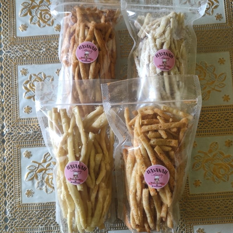 

Stik bawang aneka rasa/camilan gurih