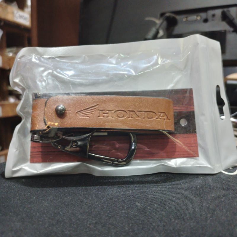 Gantungan kunci HONDA / Keychain Ori / Gantugan Kunci HONDA Asli Kulit