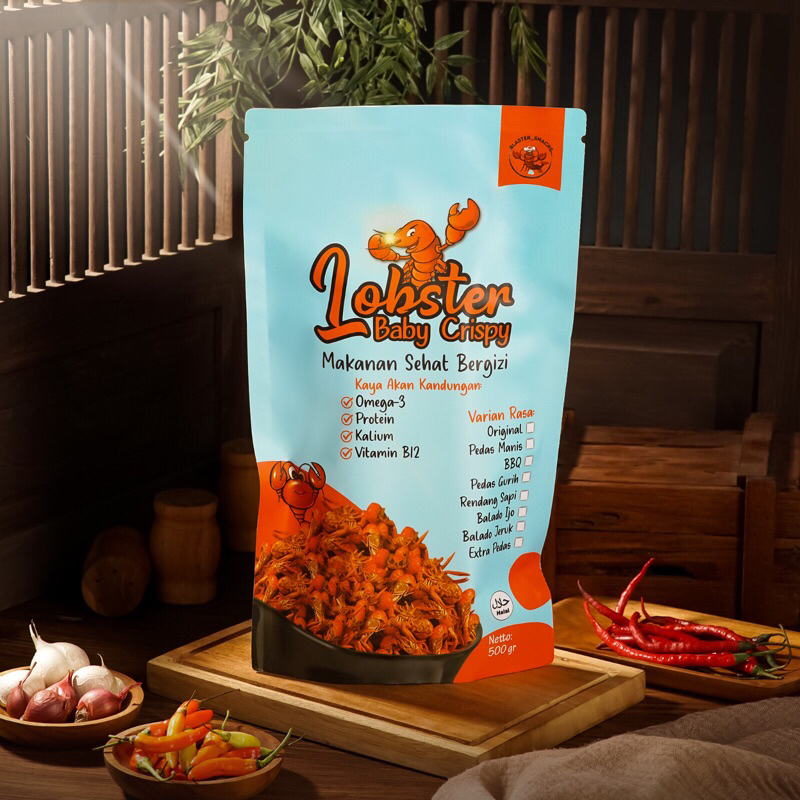 

Snacks Lobster Baby Crispy Cemilan 500 g