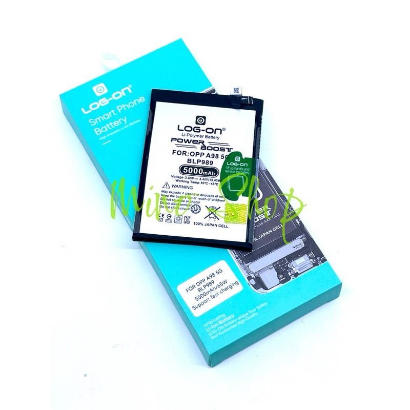 BATERAI LOG ON OPPO A98 5G BLP989 BLP-989 POWER BOOST DOUBLE POWER BATRE BATTERY