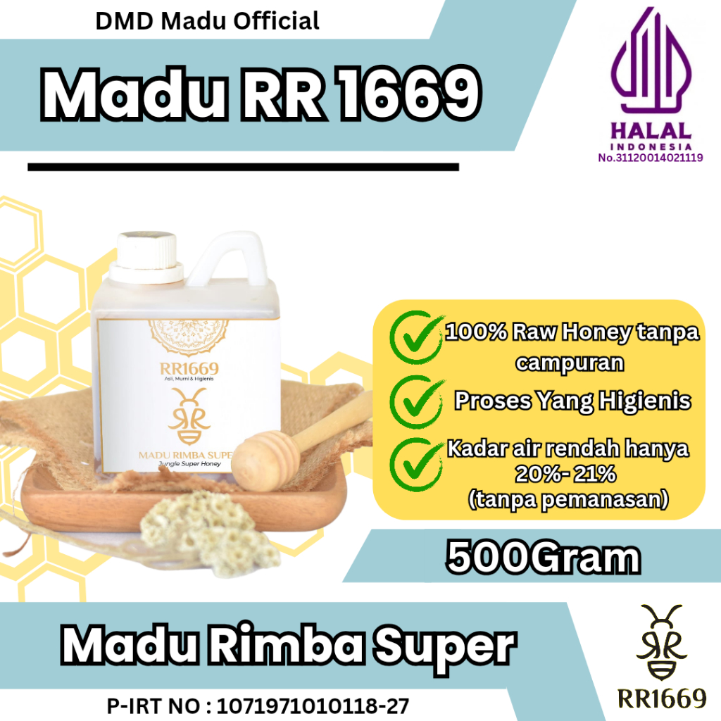 

Madu Hutan Murni Madu Rimba Super 500Gram - Madu RR1669