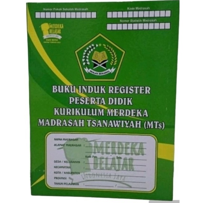 

BUKU INDUK REGISTER PESERTA DIDIK MTS KURIKULUM MERDEKA