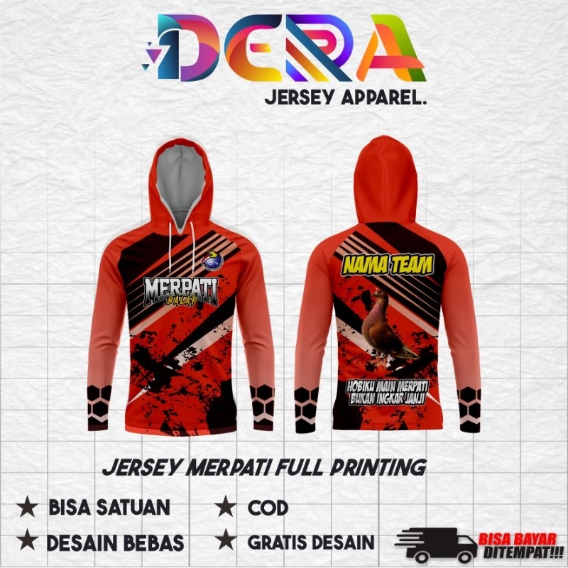 Jersey Merpati Jersey Dara Costum Desain
