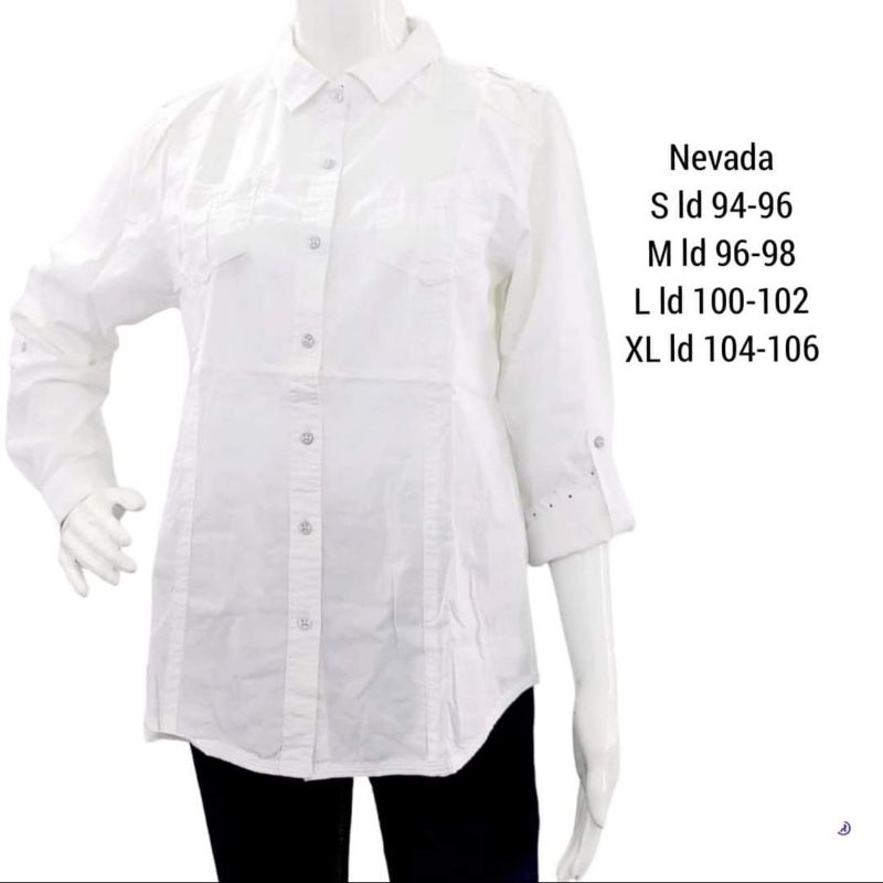 Kemeja Putih Nev*da Original Lebih Murah dari Official Store