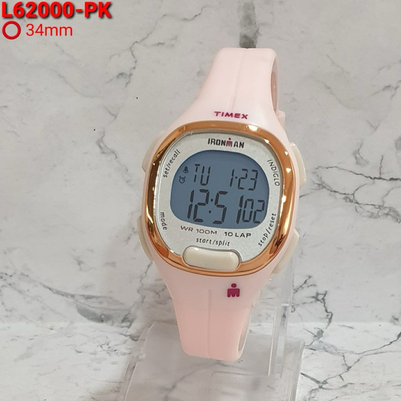 Timex Ironman L62000 Jam Tangan Anak Perempuan / Cewek Digital Tali Karet