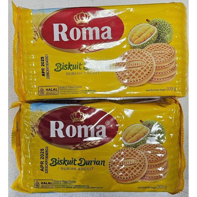 

Roma Biskuit Durian 300gr