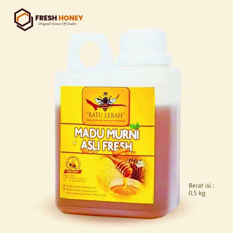 

Madu Murni Fresh 500 gr l Madu Fresh Mentah l Raw Honey Mellifera