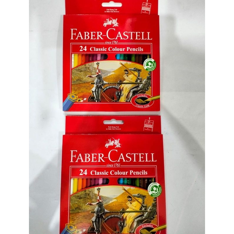 

KLIR KAYU 24 WARNA CLASIC MERK FABER CASTEL ,KLIR KAYUWARNA WARNI,PENSIL WARNA SET