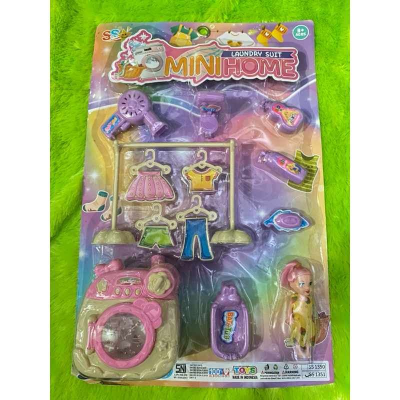 MAINAN ANAK LAUNDRY SET MINI HOME / MAINAN ANAK MESIN CUCI SET