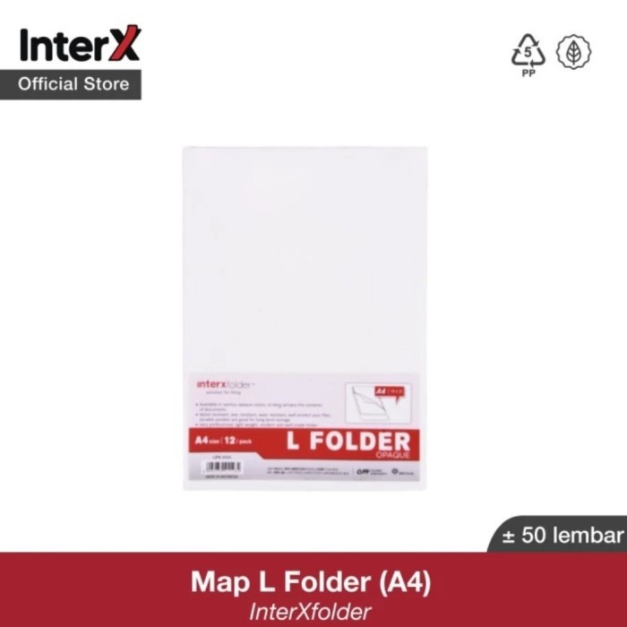 

InterX Map L Plastik / L Folder Opaque A4