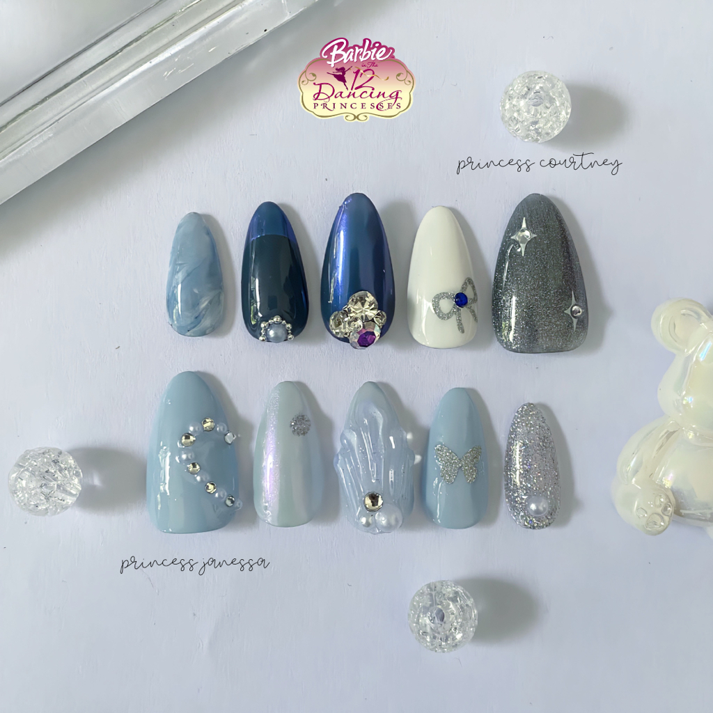 Press On Nails/ Fake Nails/ Kuku Palsu/ Customized Press On Nails/Pilih Ukuran dan Warna/12 Dancing 