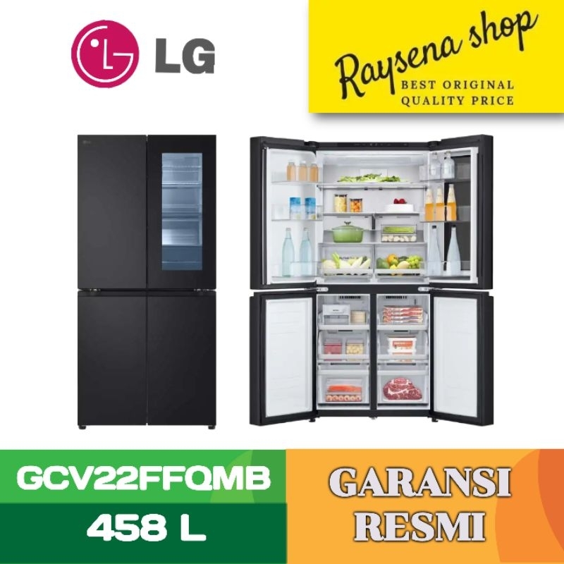 LG KULKAS INSTAVIEW MULTIDOOR REFRIGERATOR GCV22FFQMB