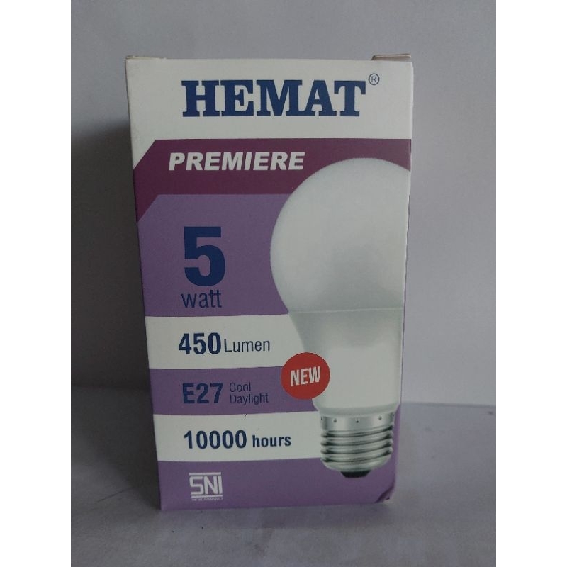 lampu led 5 wat murah, terang, awet