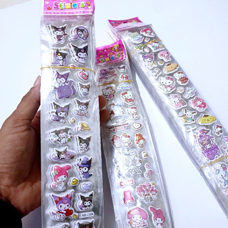 

stiker timbul panjang [SANRIO] 20Lembar