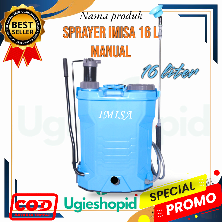 SPRAYER MANUAL IMISA KAPASITAS 16 LITER / TANGKI SEMPROT PERTANIAN / TENGKI SEMPROT IMISA 16 LITER