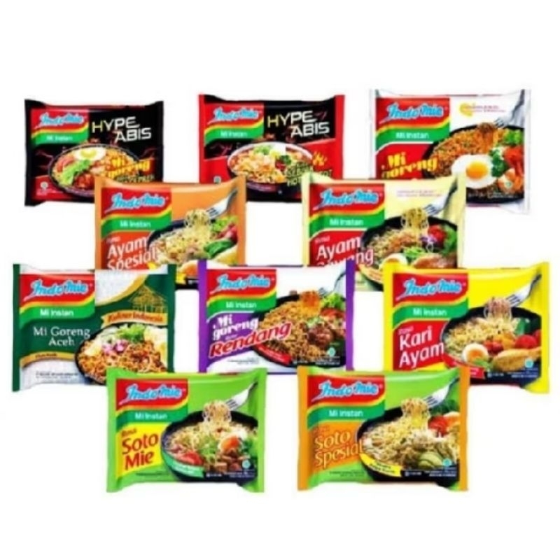 

10 pcs indomie bebas pilih rasa