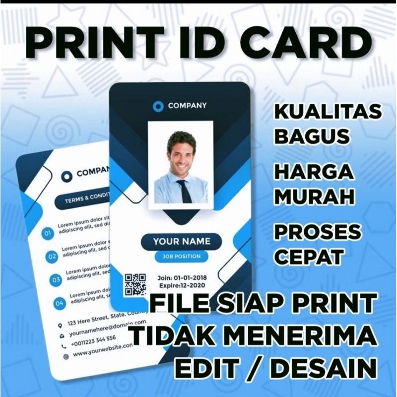 

CASTOM IDCARD KUALITAS BAGUS