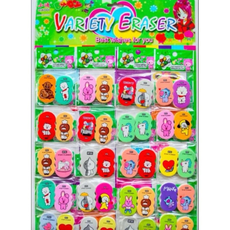 

(BISA COD) PENGHAPUS BT21 (isi 2pcs)